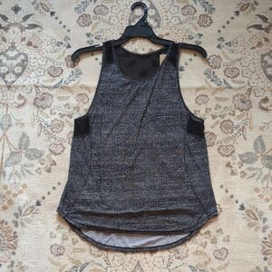 lululemon athletica Heathered Gray and Black Tank Top
